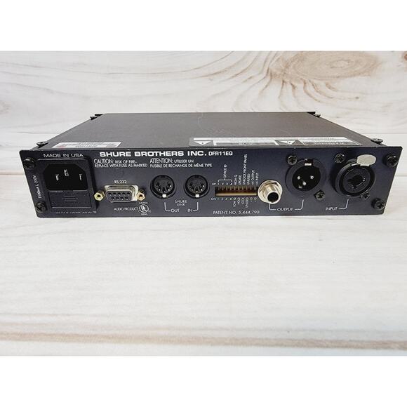 Shure DFR11EQ Digital EQ+ Feedback Reducer W/ Power Cord Tested - Picture 7 of 13